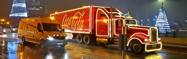 Świąteczny konwój ZTE i Coca-Cola